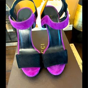 Authentic Gucci Suede Sandals